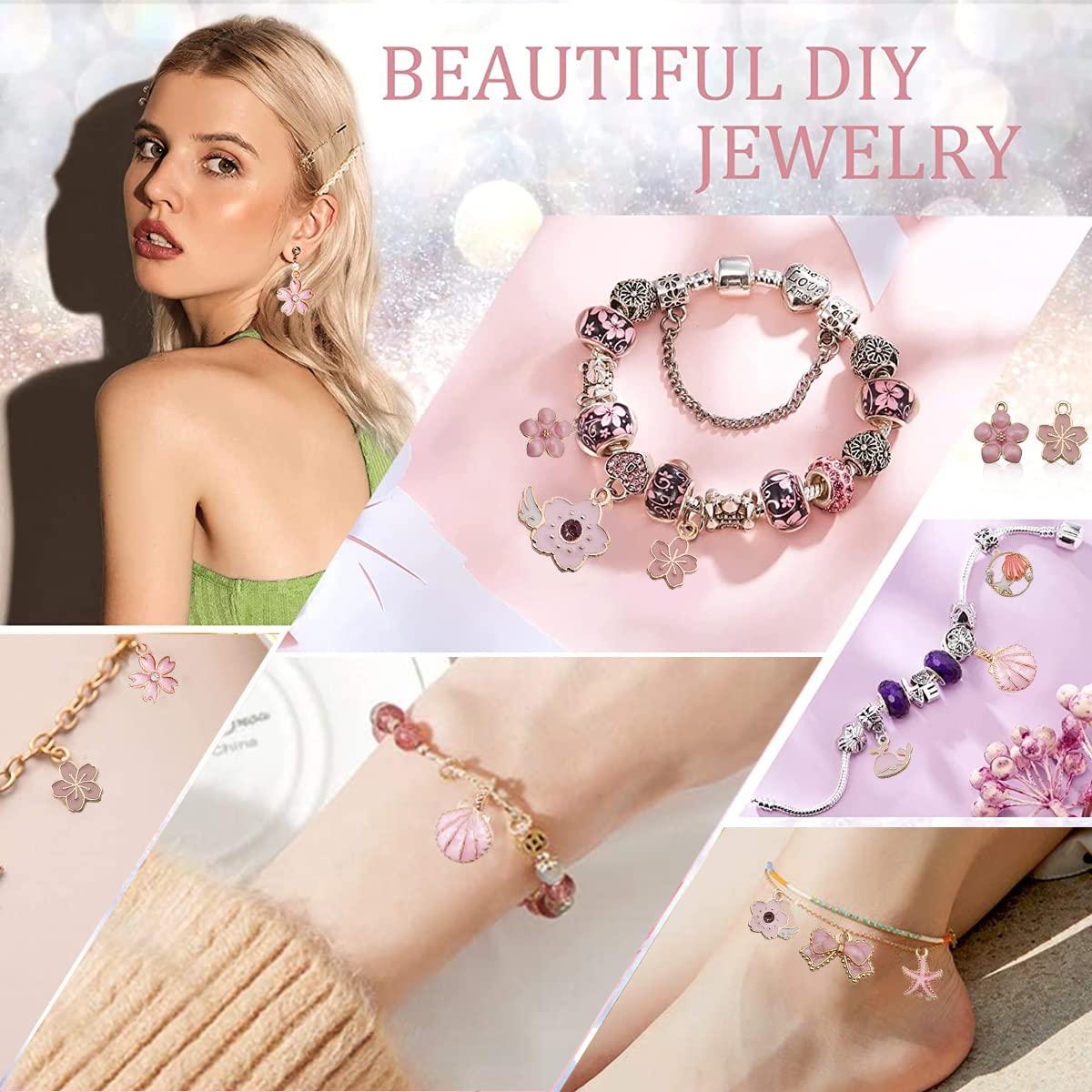MAYCREATE Metal 31Pcs Diy Jewelry Making Pendent Kit Assorted Lovely Enamel Charms Pendents Gold Plated Diy Charm Necklace Bracelets Pendent Kit Bracelet Jewelry Making MAYCREATE Metal 31Pcs Diy Jewelry Making Pendent Kit Assorted Lovely Enamel Charms Pendents Gold Plated Diy Charm Necklace Bracelets Pendent Kit Bracelet Jewelry Making